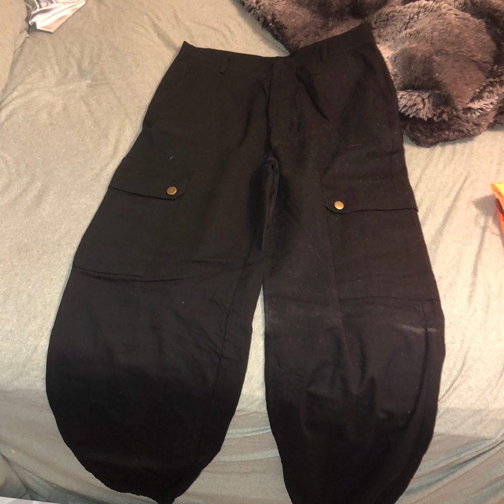 black joggers